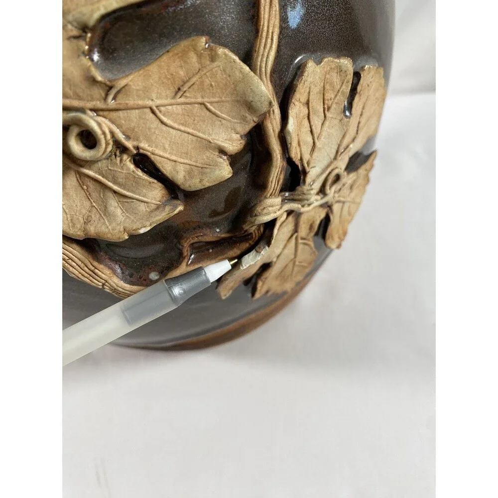 Antique Signed Pottery Mission Arts and Crafts VASE Cache Pot (Circa 1900-1915)